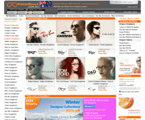 visiondirect.com.au: Huge Online Savings on Contact Lenses, Designer Sunglasses and Designer Glasses
Vision Direct offers the hottest designer eyewear for men, women, kids and elderly in more than 80,000 styles.  Check out our wide selection of contact lenses, designer sunglasses, eyeglasses today and save up to $100!