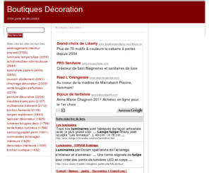 boutiques-decoration.com: Boutiques Dcoration
Boutiques Dcoration