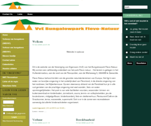 flevonatuur.net: Home - flevonatuur.net
VvE Bungalowpark Flevo-Natuur