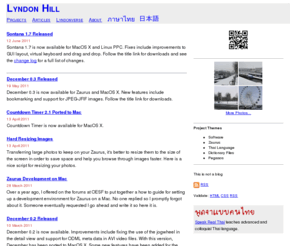 lyndonhill.com: Lyndon Hill
The home page of Lyndon Hill; including his news, photos, Thai software, Zaurus software, dictionaries etc.