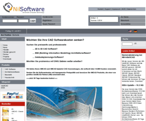 nilsoftware.de: NilSoftware - Onlineshop: CAD, IntelliCAD, HVAC,Architektonisches Design, Elektroingenieur design  - NilSoftware - CAD Software LÃ¶sungen
Hochbau-Industrie (architektonisches Design, strukturelle Analyse von RC und STAHLAUFBAUTEN, Gebäude-Dienstleistungen entwerfe, HVAC - Elektroingenieur design usw.), sowie eine breitere Strecke der spezifischen Notwendigkeiten der Ingenieure, der Architek 