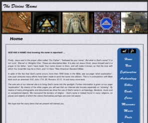divine-name.info: Divine Name
We like to show you where God's name appears in archaeology, architecture, literature and remarkable objects.