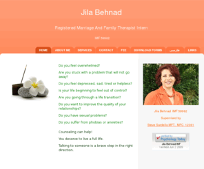 jilabehnad.com: Jila Behnad MFTI 59962 - Home
counseling,therapy,psychology,psychotherapy,individual,couple,family,group therapy,women's,men's group,depression,anxiety,overwhelmed,depressed,helpless,Walnut Creek, Dublin,Pleasanton,Pleasant hill,Danville,Hayward,Alamo,Lafayette,Concord,body image,sad