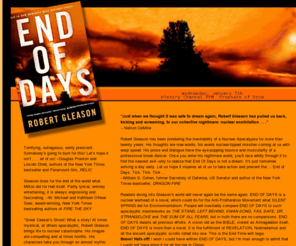 robertgleasonbooks.com: End of Days by Robert Gleason
Robert Gleason brings life to nuclear catastrophe. His images are compelling and at times horrific. His characters take you through an almost mythic experience.