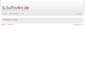 softw4re.com: Softw4re.de - .NET and Java
Softw4re.de - Libraries, free source code and Tutorials for .NET and Java Technologies