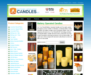 batterycandles.net: Battery Operated Candles - Safe Flameless Tea Lights
Battery Operated Candles and Tea Lights capture the elegance of wax candles in a flameless, everlasting battery candle.