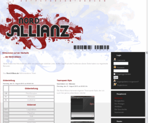 nord-allianz.de: Willkommen auf der Startseite
Die Nord Allianz vom Server De-Titurion-Derion heißt Sie herzlich Willkommen.
