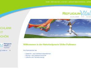 refugium-vitalis.de: Refugium Vitalis | Home
Webseite der Heilpraktikerin Ulrike Pullmann. Ihr Schwerpunkt ist neben der Schmerztherapie vor allem die medizinische Gewichtsreduktion. Abnehmen durch Stoffwechselanregung: Individuell, gesund und nachhaltig. 