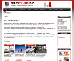 sitestylingproducts.nl: Webdesign webontwikkeling virtuele rondleidingen Barendrecht | Sitestyling B.V.
Uw eigen uniek ontworpen website of webwinkel. Tevens virtuele rondleidingen en zoekmachine optimalisatie