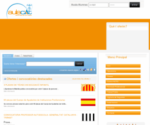 aulacat.com: Aulacat
Preparació d'oposicions als cossos de seguretat i cossos del estat, totes les proves i amb el temari actualitzat. Bombers i agents rurals. Auxiliars Administratius i Administratius del estat, catalunya i entitats locals. Accessos a cicles formatius i proves d'accés a la universitat.