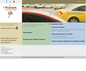 gestoriadetrafico.es: Gestoria Rueda
Un nuevo concepto de Gestoría para el vehículo y el conductor. Expertos en transferencias de vehículos. Informes de tráfico on-line. Seguros económicos para automóviles. Asesoria jurídica del automóvil. Expertos en reclamación de lesiones de tráfico.