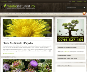 medicnaturist.ro: Medicina Naturista, Medicina Alternativa, Afectiuni si Remedii Naturiste, Tratamente Alternative, Sanatate Verde
Blog de Medicina Naturista, Medicina Alternativa, Afectiuni si Remedii Naturiste