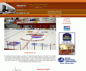 nwsportscomplex.com: Northwest Sports Complex, Hockey, Sports Bar, Banquet Facilities, Fitness Center, Spooner, Wisconsin
