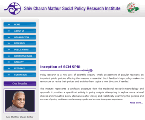 sprijaipur.org: Welcome to Shiv Charan Mathur Social Policy Research Institute
