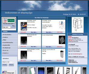 display2go.dk: display2go, er med sin moderne webshop, online 24 timer
display2go- sikker e-handel med hjt serviceniveau og leveringssikkerhed