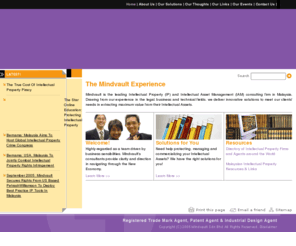 iamtoolkit.com: Mindvault: IAM & Intellectual Property Consultants in Malaysia
			
			
			
			
			
			
Mindvault provides solutions for protecting, commercializing and managing Intellectual Assets such as patents, trademarks, copyright, industrial designs, trade secrets and confidential information.