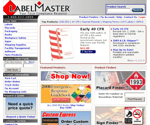 labelmaster.com: Hazardous Materials Labels and DOT Placards - UN Packaging - DOT and OSHA CFRs from Labelmaster
Labelmaster provides CFR's, UPS hazmat shipping software, hazardous materials labels, hazmat placards, transportation security products, UN packaging, sustainability products and much more.