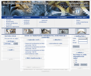 mehanizacija.com: MEHANIZACIJA.com - Katedra za transportno inženjerstvo, konstrukcije i logistiku
MEHANIZACIJA.com - Katedra za transportno inženjerstvo, konstrukcije i logistiku