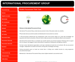 procurement.org: Procurement.org - International Procurement Group
International Procurement Group unites best procurement minds.
procurement supply management purchasing contracting sourcing procure contract blog procurement blog cpo logistics membership group buyer buying jobs