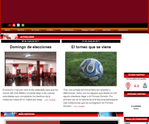 clubahuracan.com.ar: Club A. Huracan
Pagina oficial del Hincha del Club Atletico Huracan, informacion actualizada, comentarios