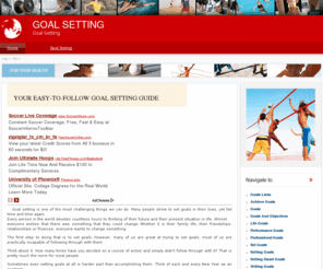 easy-goal-setting-tips.com: Easy Goal Setting Tips
Your Guide To Succesful Goal Setting