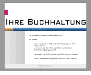 ihrebuchhaltung.com: IhreBuchhaltung.com - Finanzdienstleistungen - Home
Meine Homepage