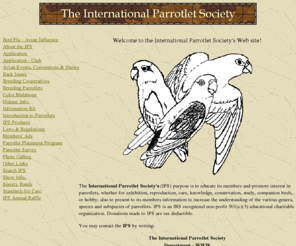 internationalparrotletsociety.org: The International Parrotlet Society
The International Parrotlet Society - Non Profit Society dealing with the smallest parrots in the world!