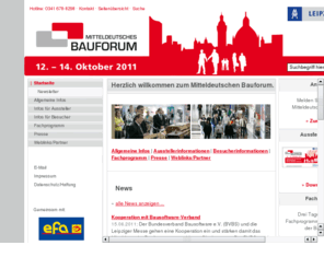 leipzig-construction-trade-fair.com: Mitteldeutsches Bauforum
BAU