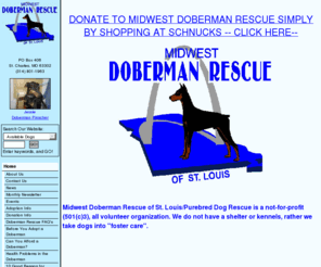 dobersqmo.org: Welcome to Midwest Doberman Rescue of St. Louis
Welcome to Midwest Doberman Rescue of St. Louis