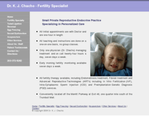 fertilityspecialistdoctor.com: Fertility Specialist Doctor Bridgeport Connecticut
Dr. Karol J. Chacho, Fertility Doctor's Small Private Reproductive Endocrine Practice Specializing in Personalized Infertility Care