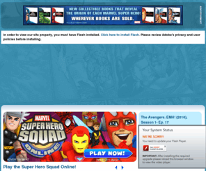 marvelkidszone.net: Marvel Kids: The Official Site - Iron Man, Spider-Man, Hulk, X-Men, and Wolverine Games, Comics, and Videos | Marvel Kids Home | MarvelKids.com
MarvelKids.com offers exciting Marvel videos, games, comics, cartoons, puzzles, and more for the entire family. 