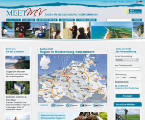 meet-mv.com: MeetMV - Ideen brauchen Raum - Tagungen in Mecklenburg-Vorpommern. Finden Sie das perfekte Tagungshotel, Seminarhotel zwischen Ostsee und Müritz.
Tagen, Tagung und Incentive in Mecklenburg-Vorpommern, zwischen Ostsee und Müritz.