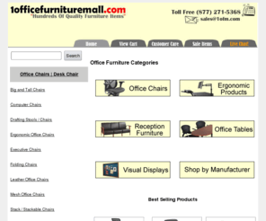 1officefurnituremall.com: Office Furniture, Office Chairs, Keyboard Trays, Adjustable Tables
1 Office Furniture Mall specializes in a wide range of office chairs, training room furniture and many other office furniture products.