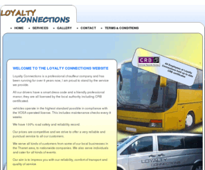 minibushirethanet.com: Loyalty Connections: Home
Loyalty Connections, A chauffeur company based in Kent, providing taxi , minibus and coach service in thanet area and kent