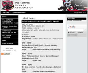 phaadmin.com: Pickering Hockey Association Administration
This is a mySportSite sports website.