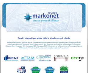 porcarellipec.com: GRUPPO MARKONET | MKT121 SRL | ACTAM SAS | KEYWORK SAS | ANTONINA DAL 1890 SRL | ECOGO | ETEXA SAS
Gruppo Markonet: servizi integrati per aprire tutte le strade verso il cliente