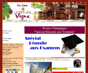 terredevigne.com: TerreDeVigne.com - Vin - Champagne - Spiritueux - Cadeaux
Terre de vigne vous propose des vins, champagnes, spiritueux, liqueurs, cadeaux...