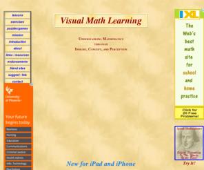 visualmathlearning.com: Visual Math Learning: A Free Online Tutorial for Teaching Math
