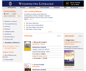 wydawnictwoliterackie.pl: Wydawnictwo Literackie - księgarnia internetowa.
Księgarnia internetowa: książki Wydawnictwa Literackiego.