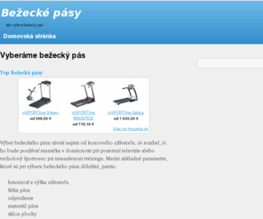 bezeckepasy.com: Bežecké pásy | Ako vybrať bežecký pás
