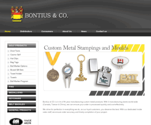 bontiusco.com: Bontius & CO. - Custom Metal Stampings and Moulds Proudly made in Canada. Promotional products.
