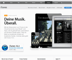 itunes.at: Apple - iTunes - Alles für gute Unterhaltung
Music, movies, TV, shows and now friends. Get connected on iTunes 10.