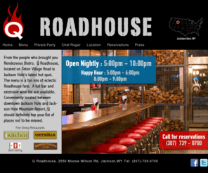 qjacksonhole.com: Group Events Dinner - Private Parties | Q Roadhouse | Jackson Hole WY Restaurant
Jackson Hole's best new restaurant, featuring roadhouse fair and delicious BBQ. Group Events and Private Parties