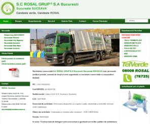 rosalsuceava.ro: Rosal Suceava ofera servicii de salubrizare, deszapezire si curatenie
Rosal Suceava - Creat pentru protectia mediului