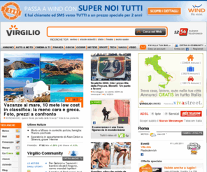 virgilio-tinit.org: Virgilio
Virgilio.it, un mondo di contenuti e servizi: notizie, sport, video, mail, community, offerte Adsl e il motore di ricerca Virgilio!