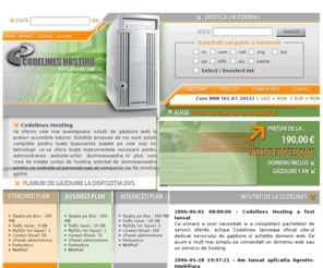 webgazduire.com: Codelines hosting, gazduire web, inregistrare domenii ro
