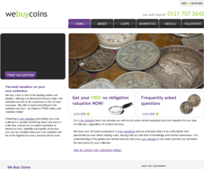 coin-valuations.co.uk: We buy coins: Online Coin Valuations – Get your Coin collection valued
With over 30 years of experience in coin valuations our team can provide you with a free accurate market value for your coins or any type of coin collection, regardless of content and size.