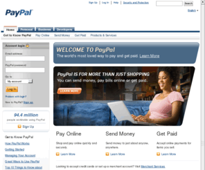 paypalmobile.info: Send Money, Pay Online or Set Up a Merchant Account with PayPal
PayPal is the faster, safer way to send money, make an online payment, receive money or set up a merchant account.