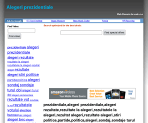 alegeriprezidentiale.info: Alegeri prezidentiale
Alegeri prezidentiale - watch the latest and enjoy. Alegeri prezidentiale