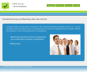 hw-group.net: H&W Group | Startseite
 H&W Group | Marketing und Umstzförderung für Ihr Business
